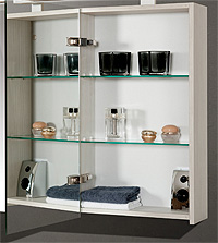 Design Badezimmermöbel - Set mit 2 Spiegelschränken und 160cm